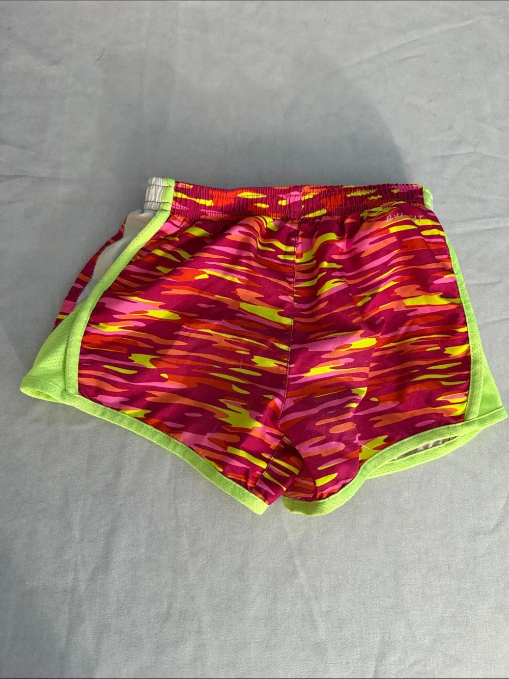 Nike Colorblock Athletic Shorts Duo - Mint, Hot Pink & Neon